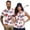 American Flag Flower, variant on Matching Golf Shirts for Couple Starfish Shell Quarter Zip Couple Golf Matching Outfits Breathable Fabric Mens Hawaiian Shirt Keep Cool in Hot Weather Machine Washable