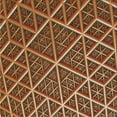 thumbnail image 1 of Ahgly Company Machine Washable Indoor Square Transitional Saffron Red Area Rugs, 6' Square, 1 of 7