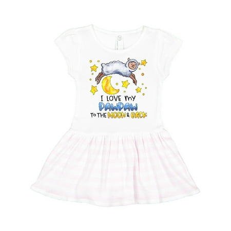 

Inktastic I Love my Pawpaw to the Moon and Back Cute Sheep Gift Toddler Girl Dress