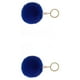 thumbnail image 2 of Inteprter Llavero de bola peluda Llaveros flexibles Llaveros prácticos Mujeres para niños Adultos Estudiantes mayores Azul oscuro 4 cm Azul oscuro 4cm 2Conjunto, 2 of 6