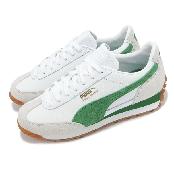 PU & MA Easy Rider Mix White Beige Green Men Unisex Casual LifeStyle Shoe 399025-05