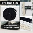 thumbnail image 5 of GIRACOA 3 Pairs Thick Round Rope Laces 150cm Long Thick Wide Laces 0.8cm Cotton Thick Shoe Laces for Air Force 1 Fat Laces DIY Coiled Rope Laces, 5 of 7