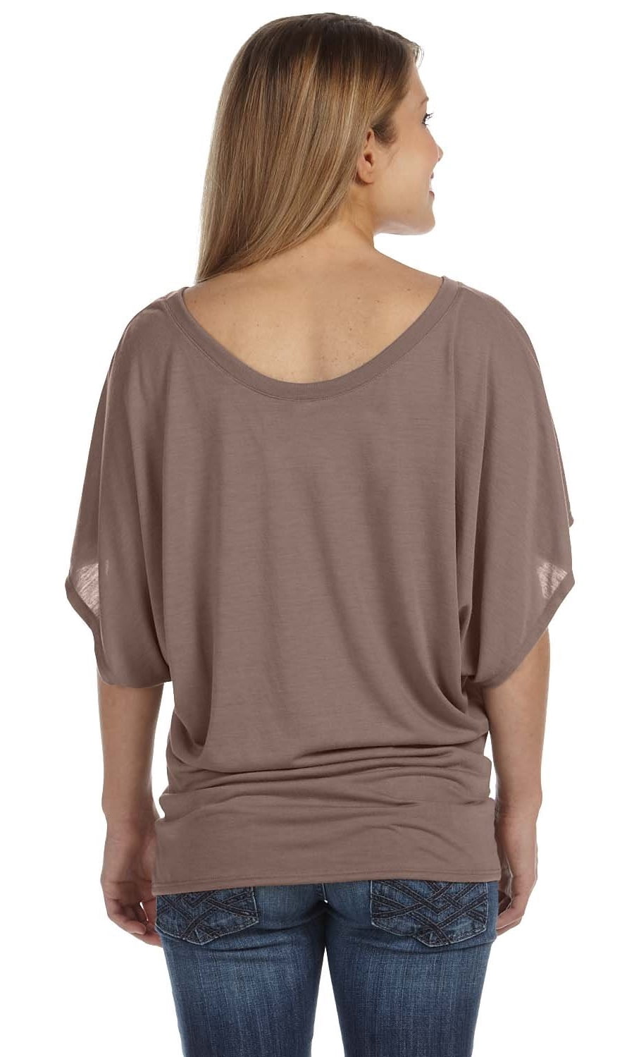 Women's Short Sleeve Draped Dolman T-Shirt