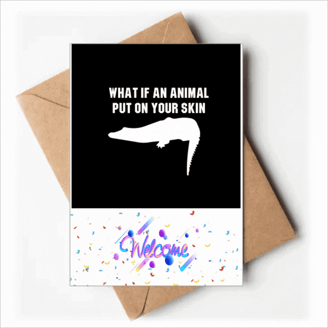 Et Si un Animal Se Mettait dans la Peau Cartes de Vœux Enveloppes Vierges