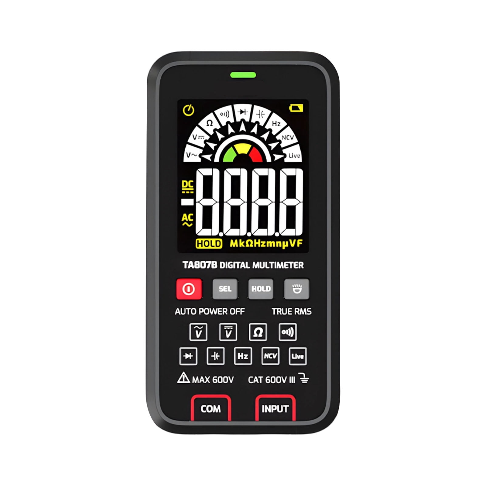Compact Digital Multimeter With Sturdy ABS Case Electrical Meter Ideal For Household Circuit Testing And Repairs