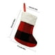thumbnail image 2 of Saco De Calcetín De Navidad Bolsa De Regalo Adorno De Navidad Rojo Negro Medias De Navidad Bolsa De Dulces Bolsa Colgando Para Árbol De Navidad Dormitorio Y Aula 6 Unids Minnieouse HA038738-00, 2 of 6