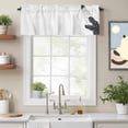 thumbnail image 2 of Funny Dinosaur Valance Curtain for Windows Dinosaur Bathing Shower Animal Silhouette Rod Pocket Curtain Valances Short Window Treatments Panels for Kitchen Bathroom Laundry Room Basement 60 x 14 Inch, 2 of 9