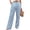 65#Light Blue, variant on Womens Casual Cotton Linen Pants Lightweight Summer Loose Fit High Waist Straight Leg Plus Size Solid Lounge Trousers Brown L