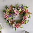thumbnail image 5 of Clearance Wreath under $10,Idyllic Heart Shaped Wreath Floral Rose Artificial Garland Door Wreath For Home Wedding Decoration, 5 of 9