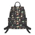 thumbnail image 2 of Naloa Vegetable Quiche Print Lightweight DayBackpack Suitable for school, work, shopping, travel, etc., 2 of 5