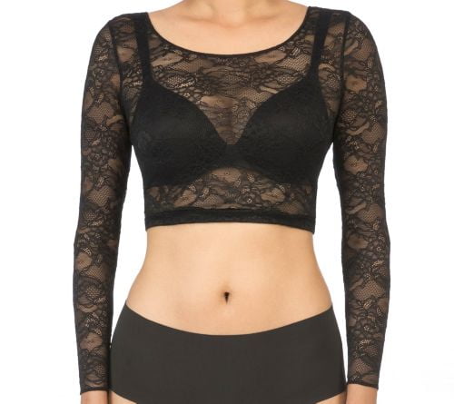 spanx sheer crop top