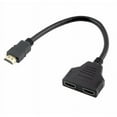 thumbnail image 1 of Compatible Hdmi 2 Dual Port Y Splitter 1080p Hdmi-compatible V1.4 Male to Dual Female Adapter Cable 1 In 2 Out, 1 of 5