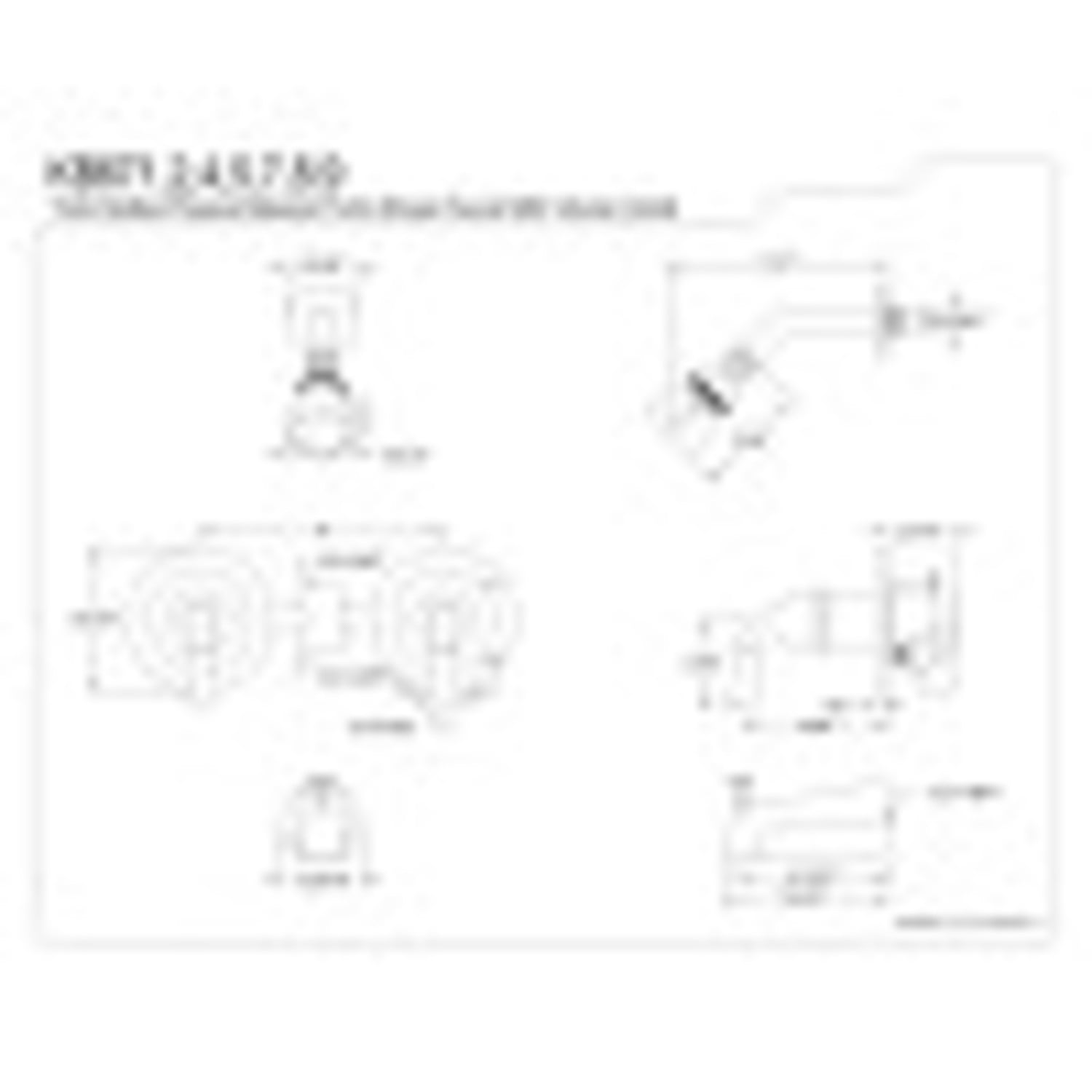 Kingston Brass KB675 Magellan Twin Handles Tub Shower Faucet Pressure Balanced With Volume Control, Oil Rubbed Bronze