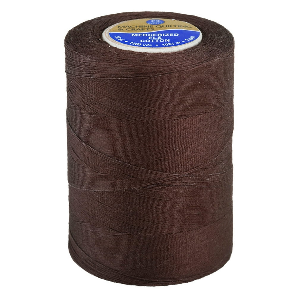 Coats & Clark Brown 100 Cotton Sewing Thread, 1200 yd