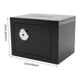 thumbnail image 2 of Black Small Safe Box with Drop Slot, Safety Box for Money, Depository Safe with Drop Slot Mountable Cash Box with Lock for Home & Office Security, 2 of 22