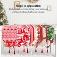 thumbnail image 4 of Matsuzay Mantel de Navidad Festival Camino de Rectangular vestido decoraciones de fiesta de escritorio Fondo de fiesta de boda nuevo adorno Kits de decoración para fiestas Árbol blanco rojo, 4 of 6