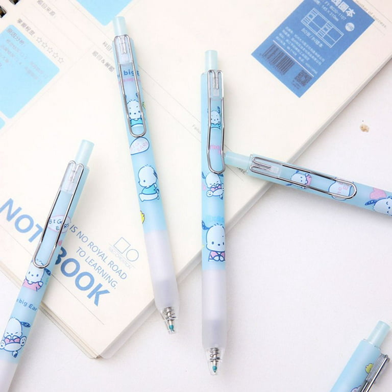 6PCS/Set Cartoon School Office Supplies Creative Stationery Press Type  Neutral Pen Gel Pens Ball Point Pen Signature Pen B
