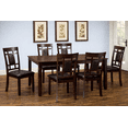 thumbnail image 3 of K-Living Modern Espresso 7-Piece Dining Set for Dining Room and Kitchen, 3 of 6