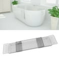 thumbnail image 1 of Bath Tub Tray Table, Retractable Waterproof Bathtub Caddy Towel Luxury Bath Accessory, Convenient Space for Holding Items, Made of Waterproof Material, 1 of 7