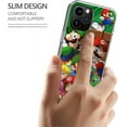 thumbnail image 2 of Phone Case Mario 12 Brothers Xr Collage Se 2020 7 8 X 11 Pro Max 13 14 Waterproof Accessories Scratch Transparent Compatible with iPhone 13 6.1 Inch, 2 of 5