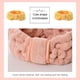 thumbnail image 4 of Qarigey Bandas para el cabello Bowknot de cara ajustable Coral Fleece Diadema deportiva Accesorios de peinado para maquillaje de spa Cuidado de la Ropa, zapatos y accesorios Miscelánea Amarillo Qarigey AP010837-01, 4 of 6