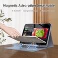 thumbnail image 6 of GKABXY Magnetic Keyboard Case for iPad A16 11th /10th Generation 2025/2022 with Pencil Holder 10.9/11 Inch, Magnetic Detachable Wireless Bluetooth Multi-Angle Stand Rechargeable Keyboard Case, Purple, 6 of 8