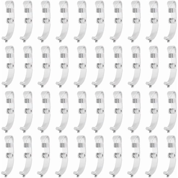 50Pcs Fold Over Clasps 11.5mm Long Stainless Steel Jewelry Clasps Metal Jewelry Extender Micro Fold Over Clasps Bracelet Clasps for Bracelet Necklace Jewelry Making