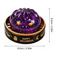 thumbnail image 2 of Halloween Mystery Glitter Dumpling Squishy Toy with Steamer Basket, 1-Pack, Purple Monster Design, for Halloween Party Favors, Relaxation Squeeze Toy, 2 of 5