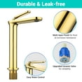 thumbnail image 3 of Aquaterior Single Handle Bathroom Vessel Sink Faucet Rv Lavatory Vanity Sink Mixer Tap Gold (CUPC NSF CEC), 3 of 13