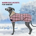 thumbnail image 6 of HQREA Reflective Winter Warm Dog Coat with Leash Hole Fleece Jacket for Italian Greyhound Whippet, 6 of 7