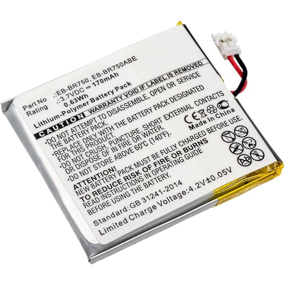 Batteries N Accessories BNA-WB-P1715 Smartwatch Battery - Li-Pol, 3.7V, 170 mAh, Ultra High Capacity Battery - Replacement for Samsung EB-BR750 Battery
