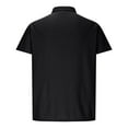 thumbnail image 5 of hotojiny Golf Shirts for Men Solid Color Short Sleeve Performance Work Tee Button Collared Athletic Training Summer Tops, 5 of 6