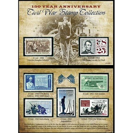 American Coin Treasures Civil War 150th Anniversary Commermorative Stamp Collection