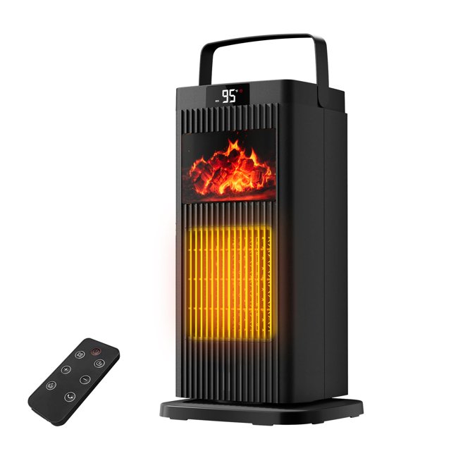 Calefactor portátil de cerámica 3D con llama LunaHush 1500 W
