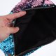 thumbnail image 2 of Bolso de cintura doble lentejuelas de color bolsa de deportes al aire libre informal (azul + rosa), 2 of 4