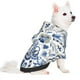 thumbnail image 2 of Fotbe Blue Paisley Sudadera con Estampado para Perros Pequeños – Suéter con Capucha para Mascotas, Tela Suave de Forro Polar con Bolsillo-Medium, 2 of 7