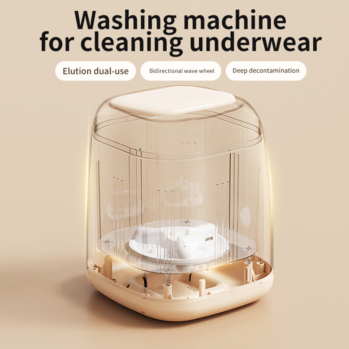 Eurhowing Portable Washing Machine 9L, Foldable Mini Washer with Spin Dryer, Compact Washer for Apartment Dorm RV Travel Camping