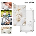 thumbnail image 3 of 2 Piece Cotton Hand Bath Towels Face Towel, 16x28 Inches Towel Set for Bathroom, Hand, Kitchen, Cleaning Seashells and Starfish, 3 of 8