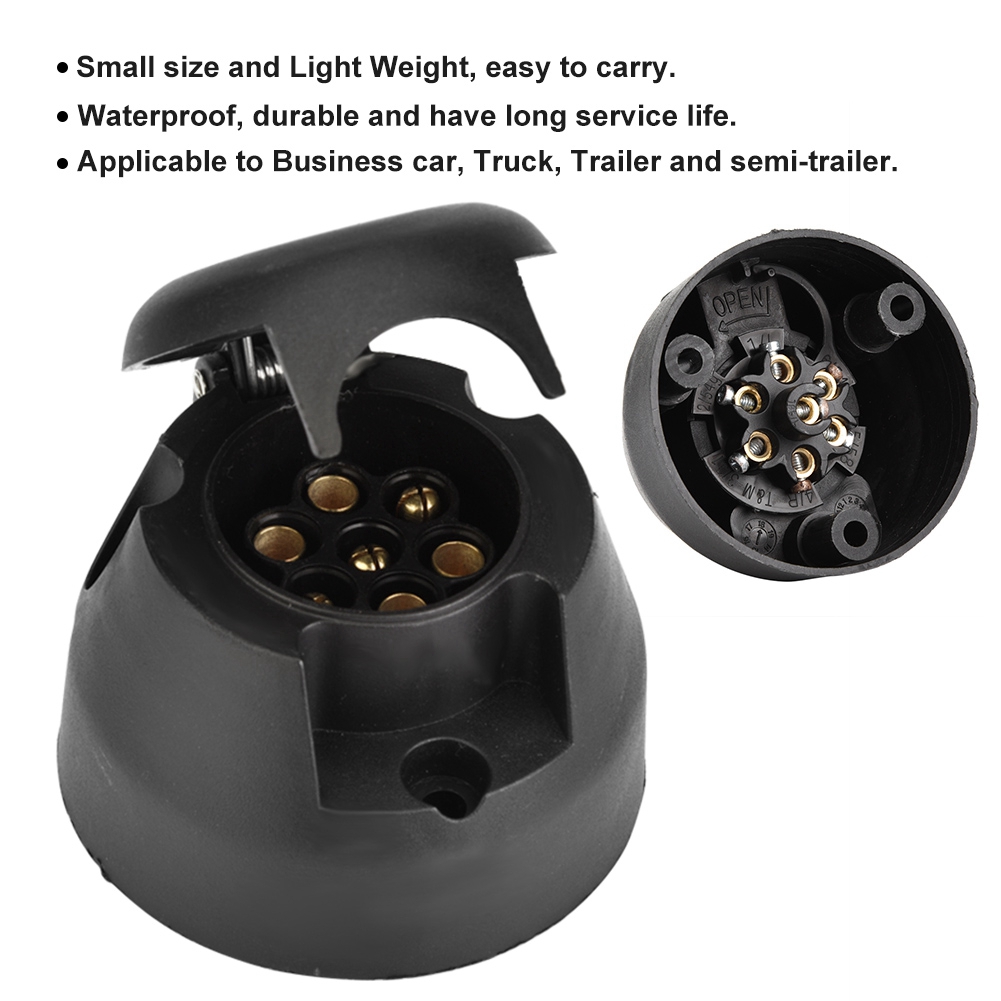 Round Trailer Plug, Truck Cable Connector, For Truck SemiTrailer