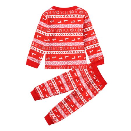 

URMAGIC Christmas Family Matching Pajamas Baby Christmas Matching floral Jammies for Adults and Kids Holiday Xmas Long Sleeve Sleepwear Set