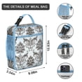 thumbnail image 3 of Peony Insulated Lunch Box Teen Reusable Lunch Tote Bag Fit Most Bento Boxes Portable Lunch Bag Work Travel, 3 of 6