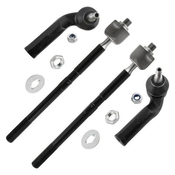 BOXI (Set of 4) Front Inner & Outer Tie Rods Kit Fit for Ford C-Max Escape Focus Transit Connect 2013 2014 2015 2016 2017 2018 | Replaces EV800898 ES800954 ES800955