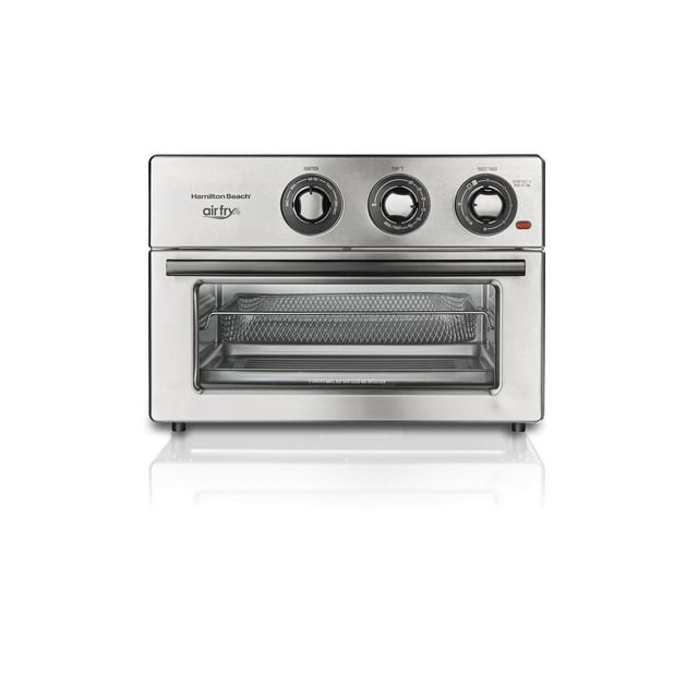 Hamilton Beach Air Fry Countertop Oven, 6 Cooking Functions, 1800 Watts, 12" Pizza Capacity, Stainless Steel, 31226C
