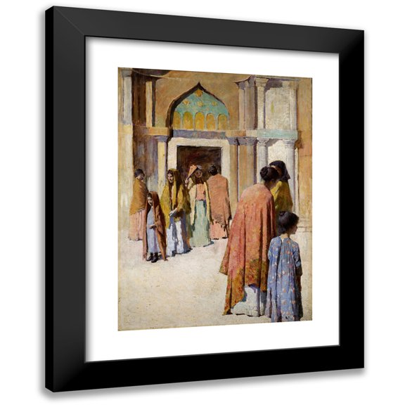 Frank Edwin Scott 11x14 Black Modern Framed Museum Art Print Titled - Women Near Stairs No. I
