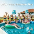thumbnail image 4 of Deeceymbur Semi Transparent PVC Inflatable Beach Ball Multi Color for Pool Outdoor Floating Games, 4 of 9