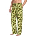 thumbnail image 2 of Uemuo Avocado Pattern Men's Wide Leg Palazzo Lounge Pants with Pockets Light Weight Loose Comfy Casual Pajama Pants-X-Large, 2 of 9