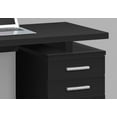 thumbnail image 2 of Monarch Specialties Computer Desk, Home Office, Laptop, Left, Right Set-up, Storage Drawers, 48"l, Work, Laminate, Black, Contemporary, Modern, 2 of 4