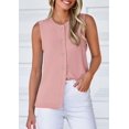 thumbnail image 3 of Chaleco de Punto Sin Mangas PRETTYGARDEN 2025 Rosa XXL, 3 of 8