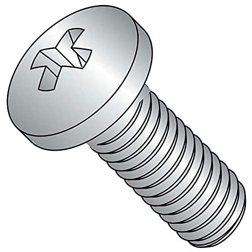 Machine Screw M6 x 1.00 x 16mm Phillips Pan Head Class 4.8 Steel Zinc DIN 7985A