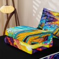 thumbnail image 5 of Manfei Stained Glass Wilderness Tent Pattern Zipper Full Size Comforter Sets with Fitted Sheet and 2 Pillowcases,Mountain Sunset Lake Print Zipper Bedding Set,Blue Yellow,Reversible, 5 of 7
